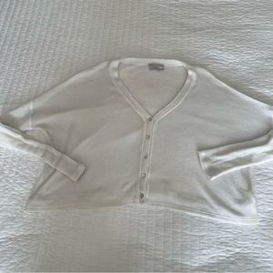 Urban Outfitters - Crop Long Sleeve Waffle Knit Top - Size Small